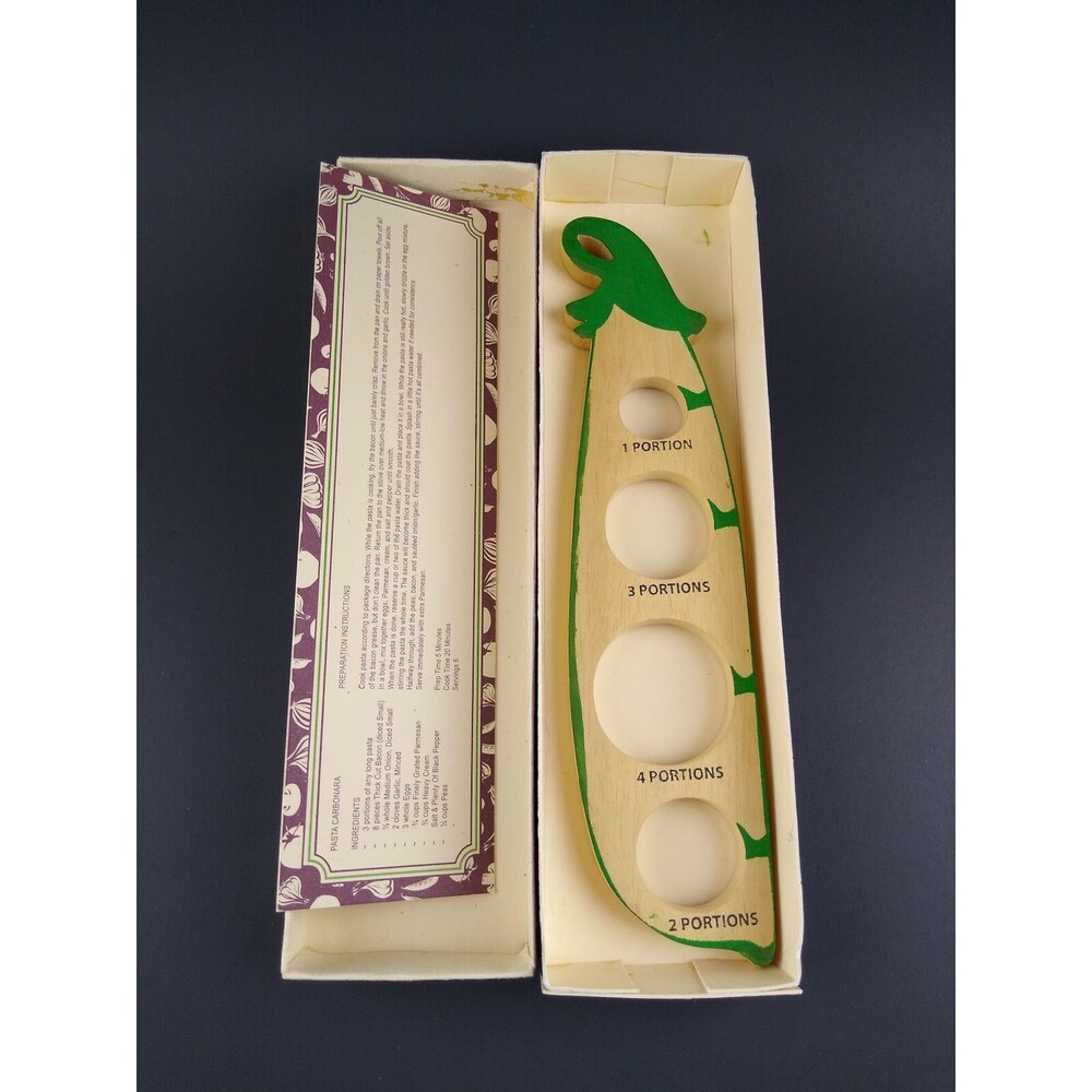 Wooden Spaghetti Portion Measurer w Box from Ten Thousand Villages